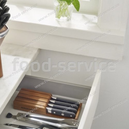 Набір ножів для стейків KitchenAid 4 шт з підставкою KKFTR04SKWM